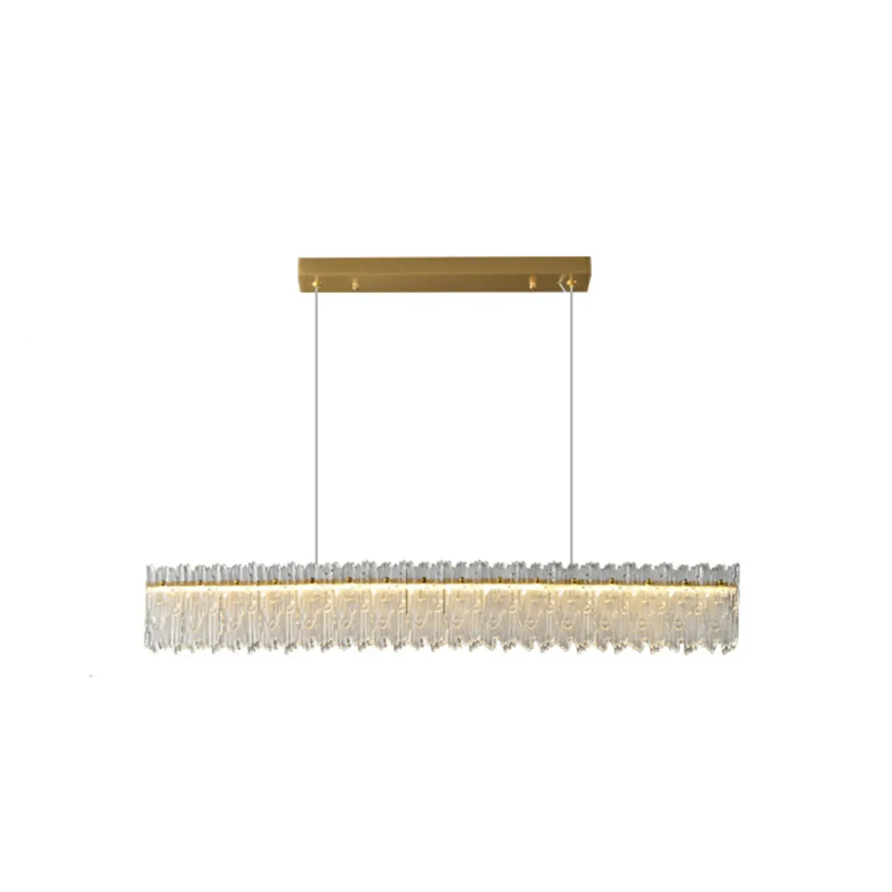 Suspension LED moderne en verre à 3 niveaux de gradation pour îlot de cuisine