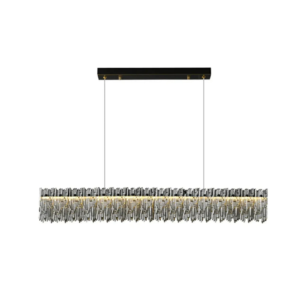 Suspension LED moderne en verre à 3 niveaux de gradation pour îlot de cuisine