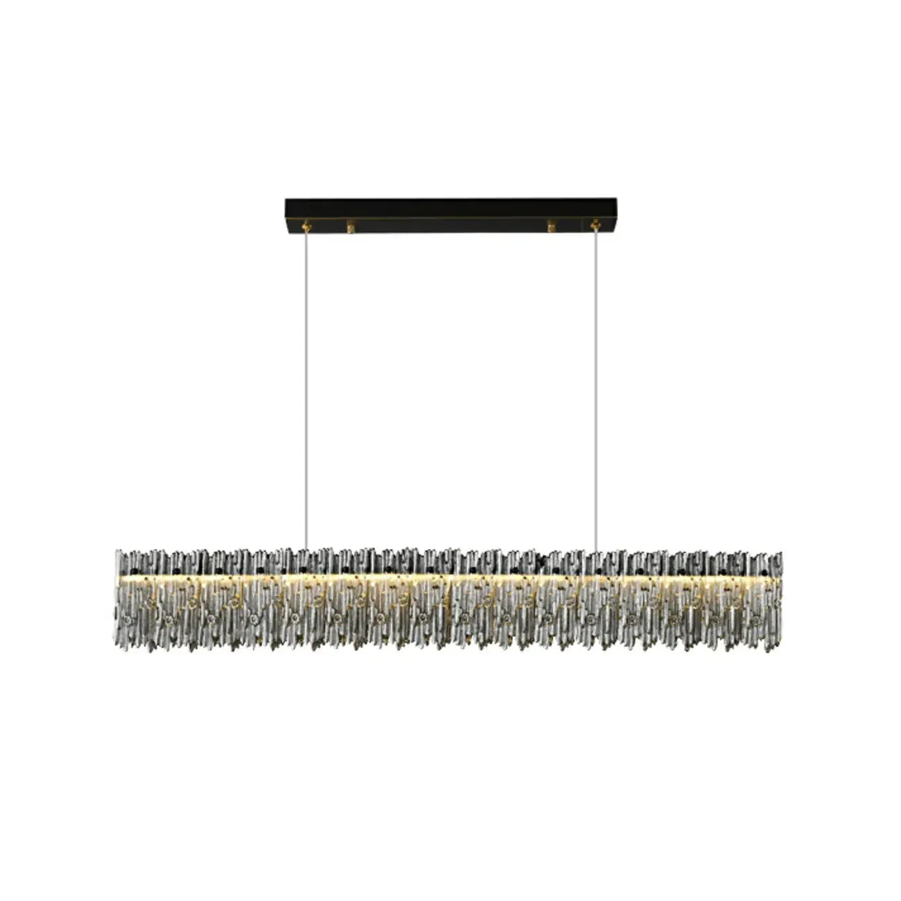 Suspension LED moderne en verre à 3 niveaux de gradation pour îlot de cuisine