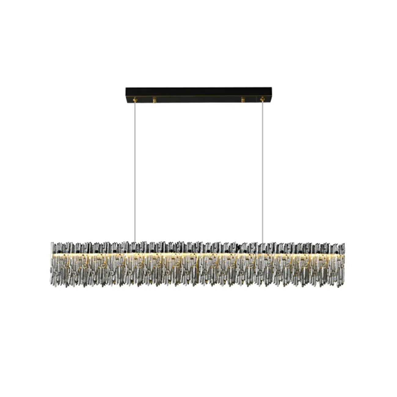 Suspension LED moderne en verre à 3 niveaux de gradation pour îlot de cuisine