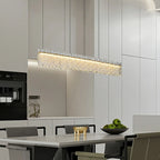 Suspension LED moderne en verre à 3 niveaux de gradation pour îlot de cuisine