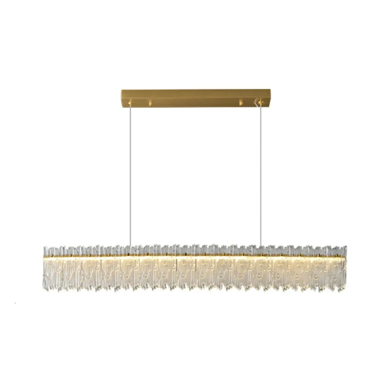 Suspension LED moderne en verre à 3 niveaux de gradation pour îlot de cuisine