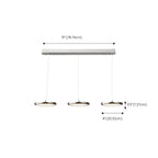 Suspension moderne argentée pour îlot de cuisine, à intensité variable et LED, idéale pour la cuisine.