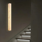 Applique murale moderne géométrique en marbre avec 3 LED à intensité variable pour salon