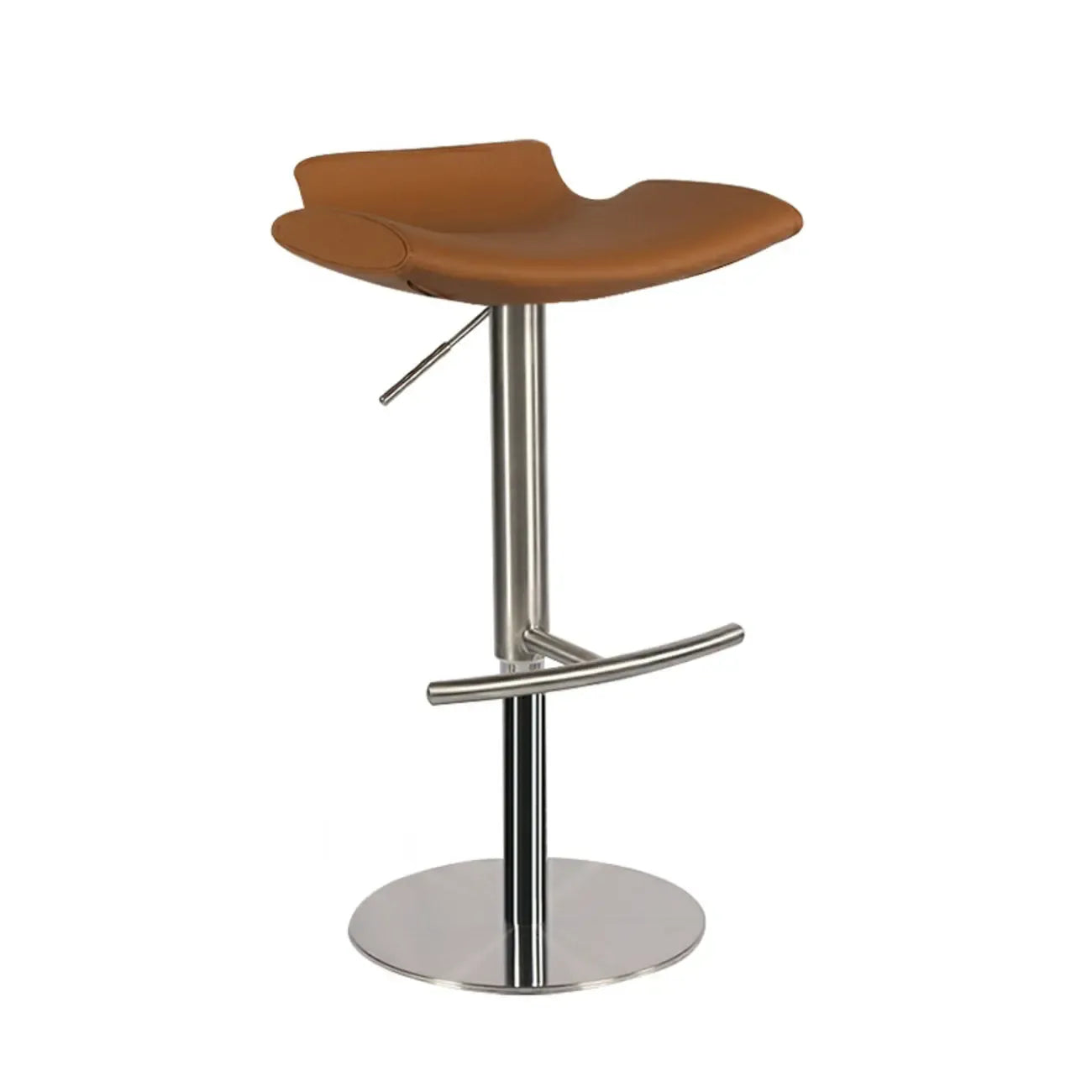 Tabourets de bar modernes pivotants en métal gris, hauteur réglable
