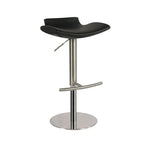 Tabourets de bar modernes pivotants en métal gris, hauteur réglable