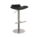 Tabourets de bar modernes pivotants en métal gris, hauteur réglable