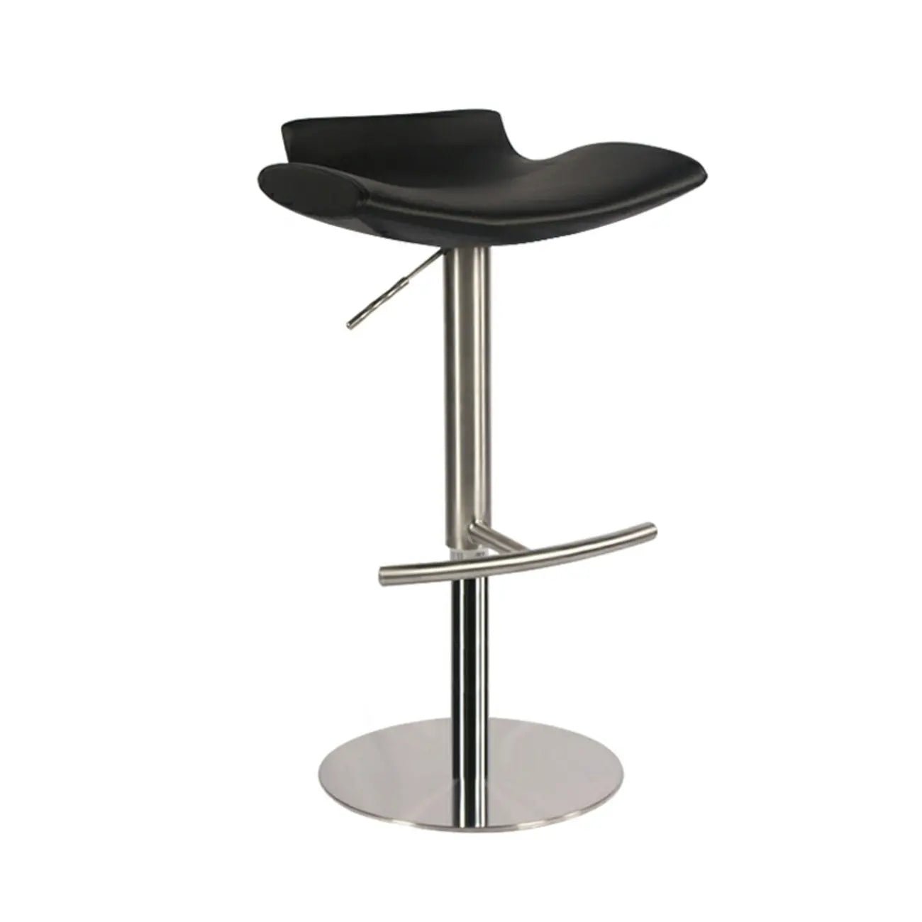 Tabourets de bar modernes pivotants en métal gris, hauteur réglable