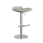 Tabourets de bar modernes pivotants en métal gris, hauteur réglable