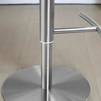 Tabourets de bar modernes pivotants en métal gris, hauteur réglable
