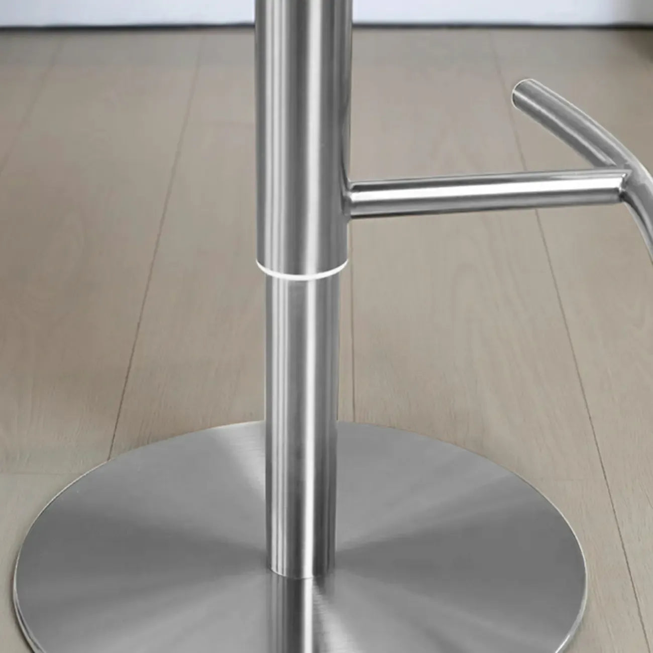 Tabourets de bar modernes pivotants en métal gris, hauteur réglable