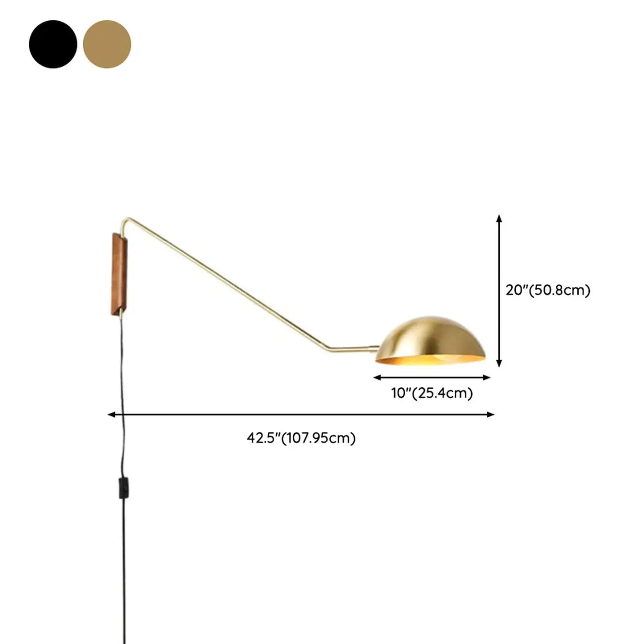 10 Applique da parete moderne con braccio orientabile per camera da letto