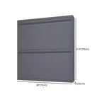 Armoire à chaussures murale en métal gris pour entrée