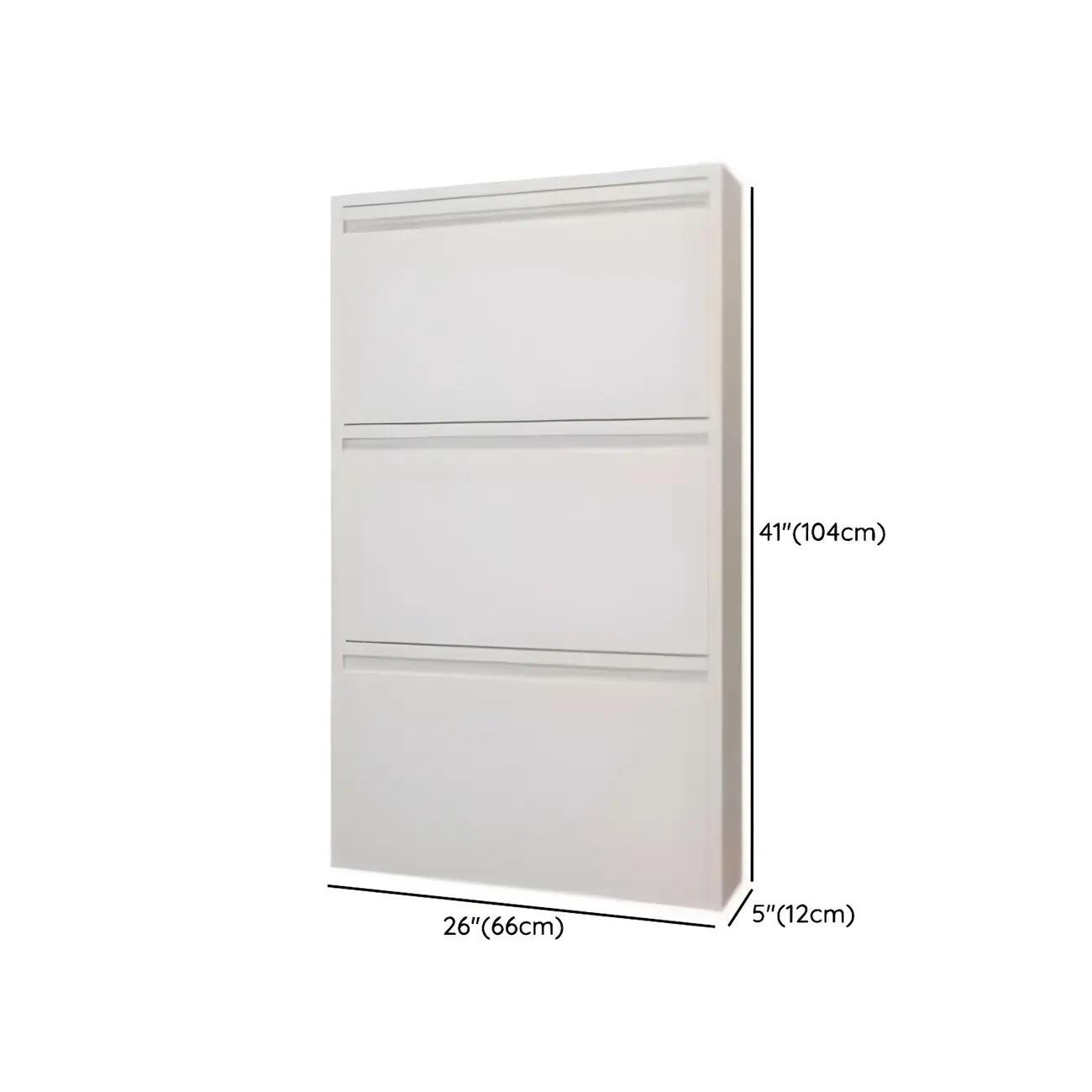 Armoire à chaussures murale en métal gris pour entrée