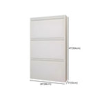 Armoire à chaussures murale en métal gris pour entrée