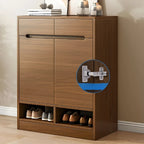 Armoire à chaussures en bois réglable avec portes pour entrée