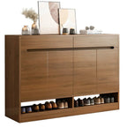Armoire à chaussures en bois réglable avec portes pour entrée
