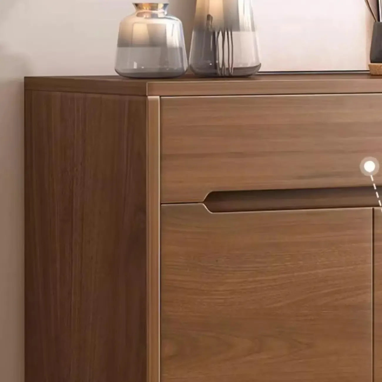 Armoire à chaussures en bois réglable avec portes pour entrée