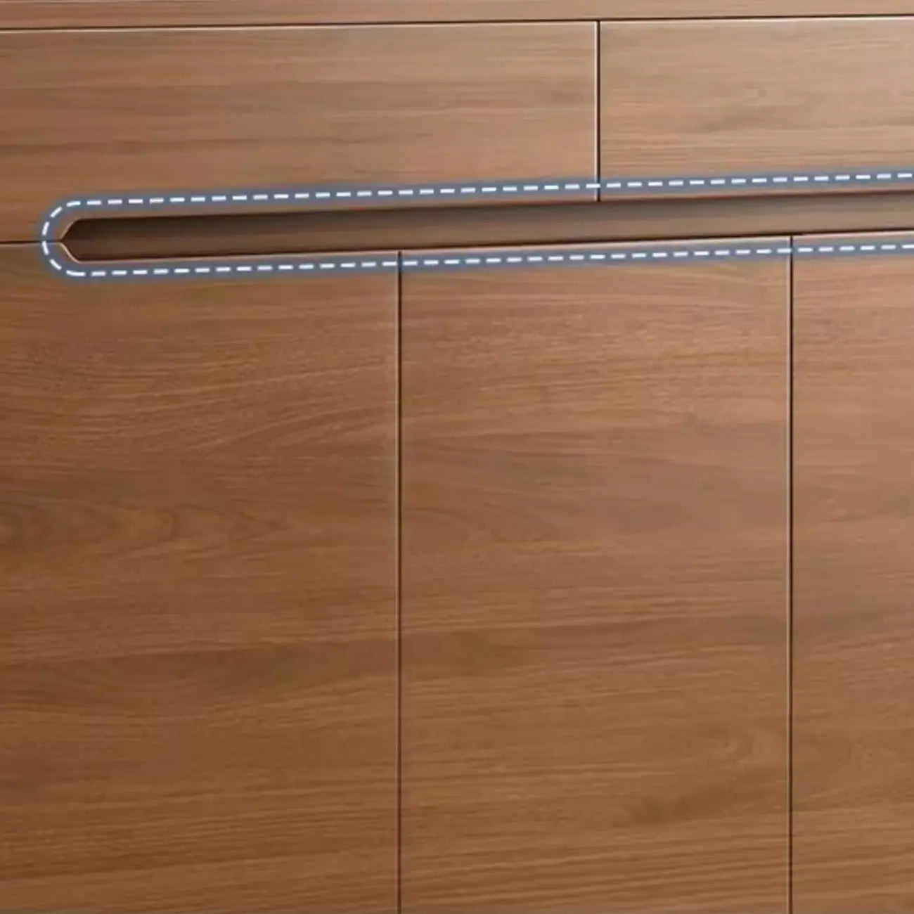 Armoire à chaussures en bois réglable avec portes pour entrée