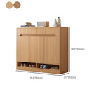 Armoire à chaussures en bois réglable avec portes pour entrée