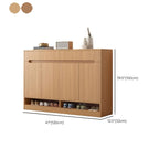 Armoire à chaussures en bois réglable avec portes pour entrée
