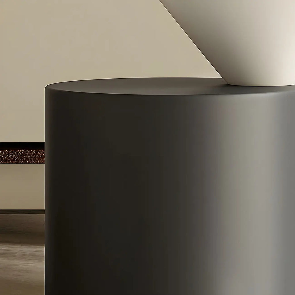 Table d'appoint ronde minimaliste en chêne pour salon