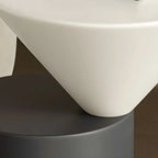 Table d'appoint ronde minimaliste en chêne pour salon
