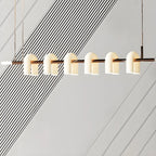 Lampada a sospensione a isola moderna geometrica a LED a 6 luci per cucina