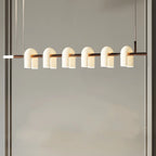 Lampada a sospensione a isola moderna geometrica a LED a 6 luci per cucina