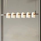 Lampada a sospensione a isola moderna geometrica a LED a 6 luci per cucina