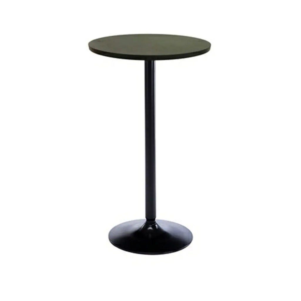 Tables de bar rondes minimalistes en bois et métal