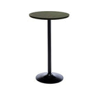 Tables de bar rondes minimalistes en bois et métal