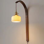 Applique murale LED incurvée en céramique de taille moyenne pour la décoration intérieure