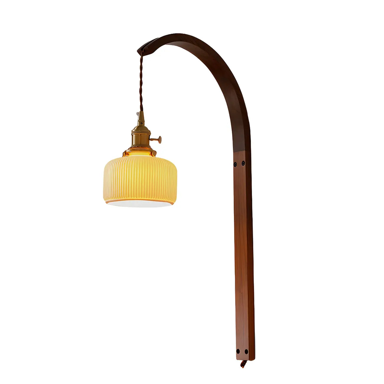 Applique murale LED incurvée en céramique de taille moyenne pour la décoration intérieure