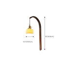 Applique murale LED incurvée en céramique de taille moyenne pour la décoration intérieure