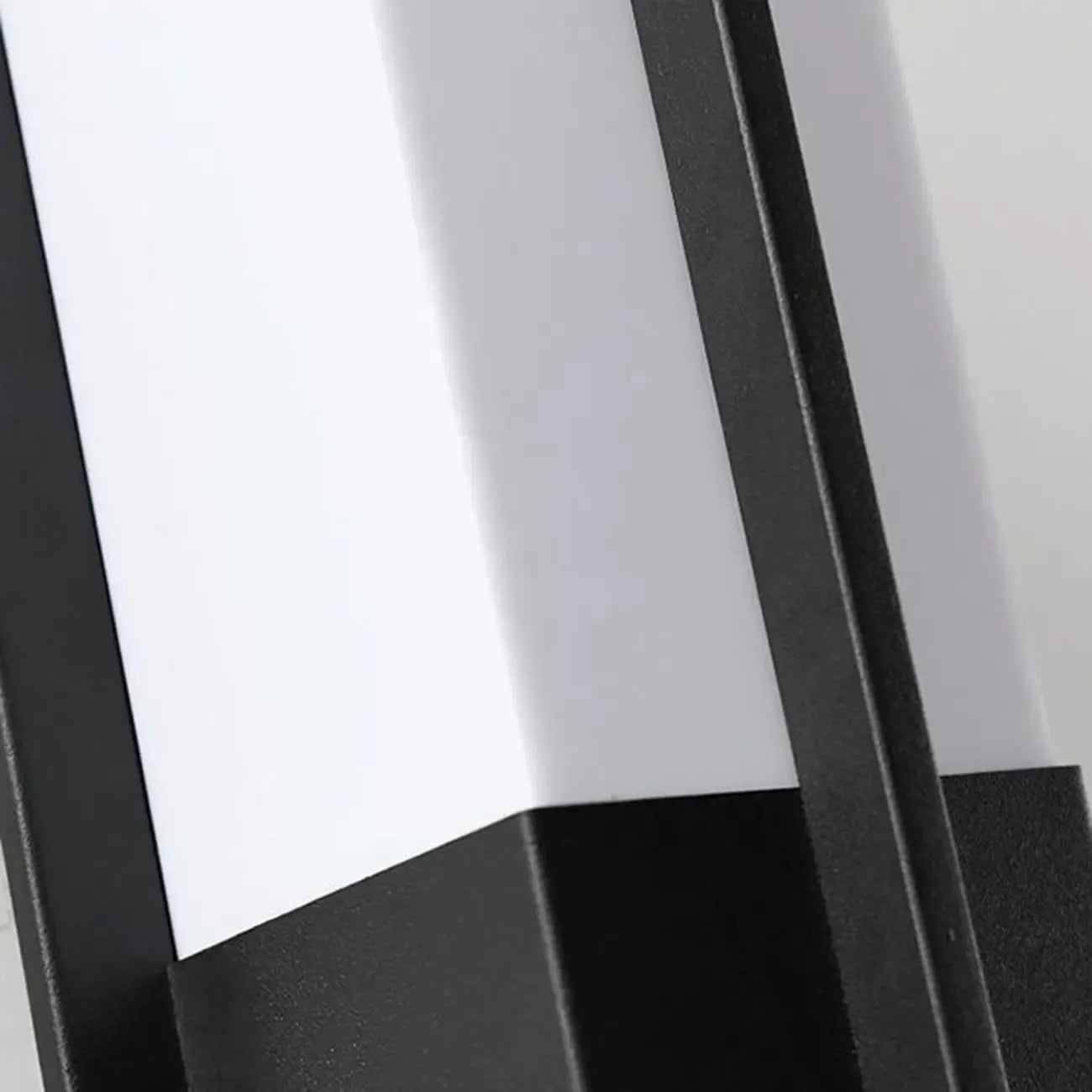 Applique murale extérieure moderne rectangulaire noire à LED