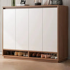 Armoire à chaussures rectangulaire en bois réglable avec porte, pour entrée