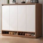 Armoire à chaussures rectangulaire en bois réglable avec porte, pour entrée