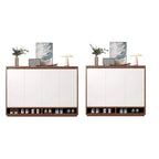 Armoire à chaussures rectangulaire en bois réglable avec porte, pour entrée