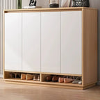 Armoire à chaussures rectangulaire en bois réglable avec porte, pour entrée