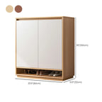 Armoire à chaussures rectangulaire en bois réglable avec porte, pour entrée