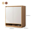 Armoire à chaussures rectangulaire en bois réglable avec porte, pour entrée