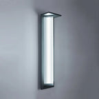 Applique murale extérieure moderne à LED avec abat-jour triangulaire