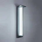 Applique murale extérieure moderne à LED avec abat-jour triangulaire