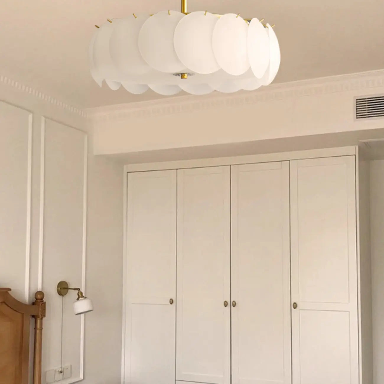 Plafoniera semi-incasso moderna dorata a 6/8 luci per la casa