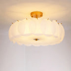 Plafoniera semi-incasso moderna dorata a 6/8 luci per la casa