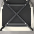 Chaises de salle à manger à oreilles en similicuir avec pieds en métal