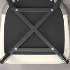 Chaises de salle à manger à oreilles en similicuir avec pieds en métal
