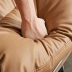 Fauteuil de direction ergonomique inclinable en cuir avec repose-pieds