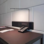 Applique murale à bras articulé, petite, en métal noir, câblée, à une lumière